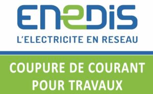 ENEDIS: COUPURE DE COURANT POUR TRAVAUX