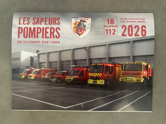Tournée des calendriers Sapeurs Pompiers de Villemur sur Tarn